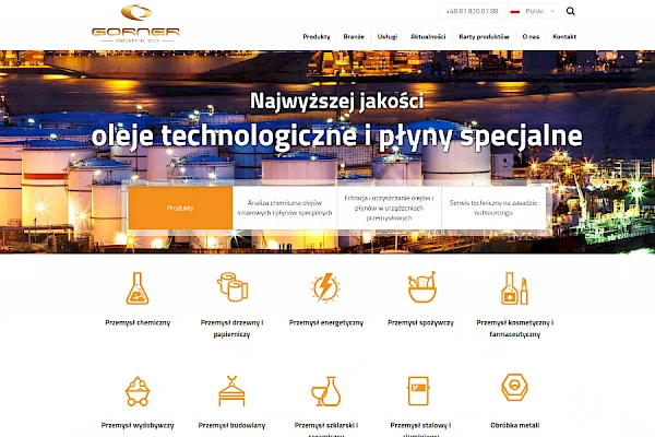 Gorner - producent olejów i smarów technicznych